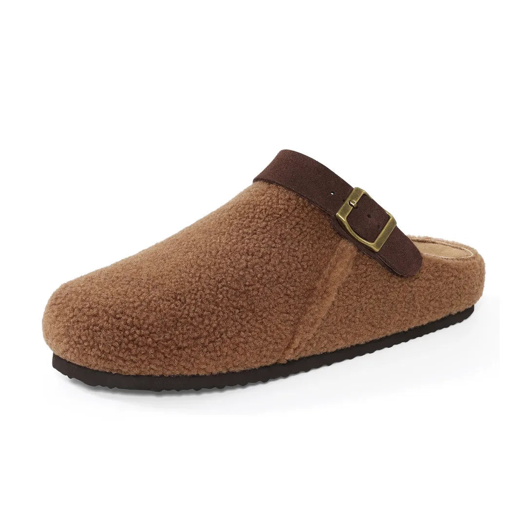CorkComfort | Cozy Adjustable Fur Women's Slippers with Cork Sole 8