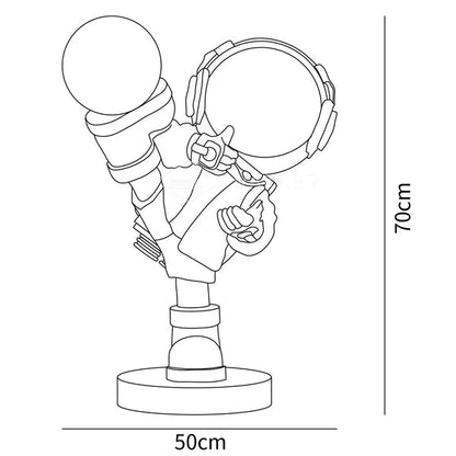 CosmicGlow | Playful Modern Astronaut Floor Lamp with Adjustable Lighting 3