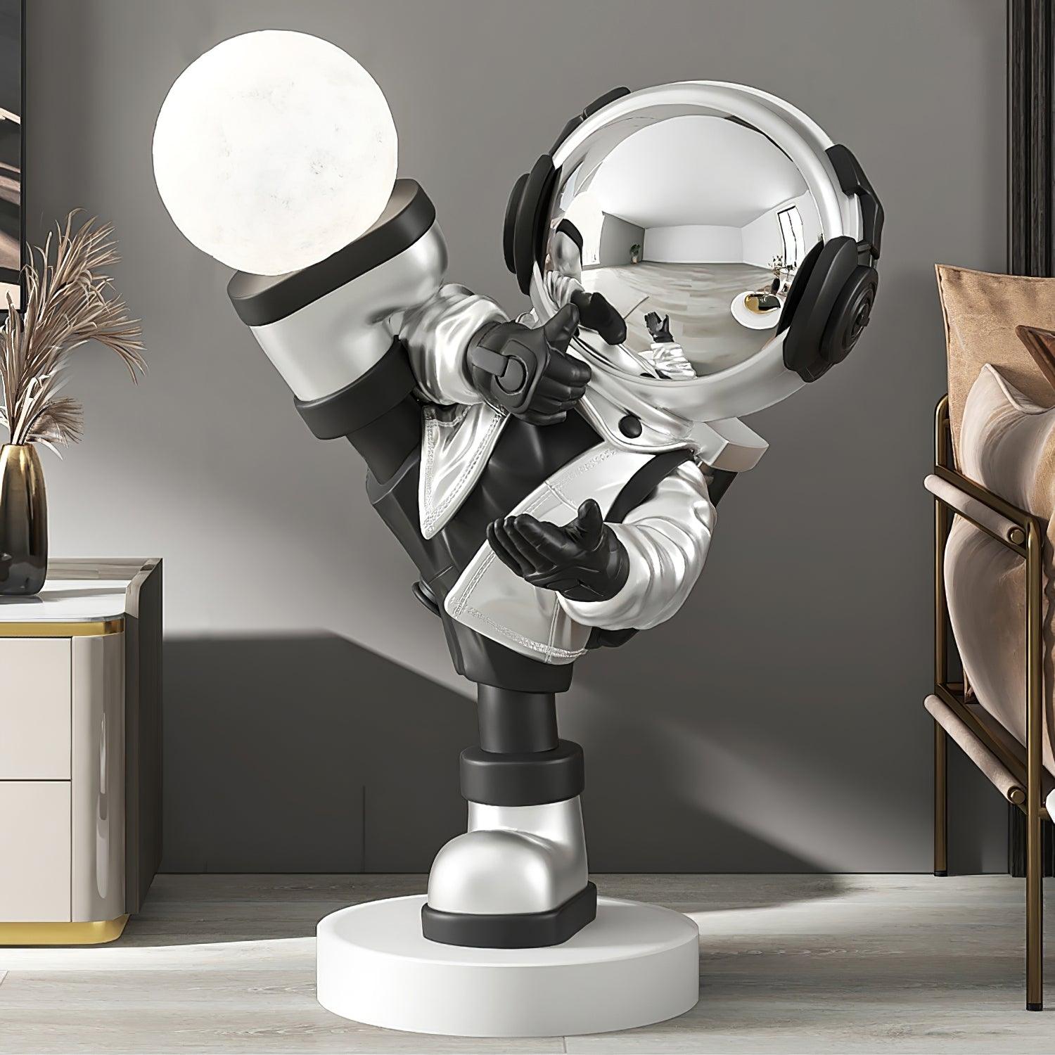 CosmicGlow | Playful Modern Astronaut Floor Lamp with Adjustable Lighting 4
