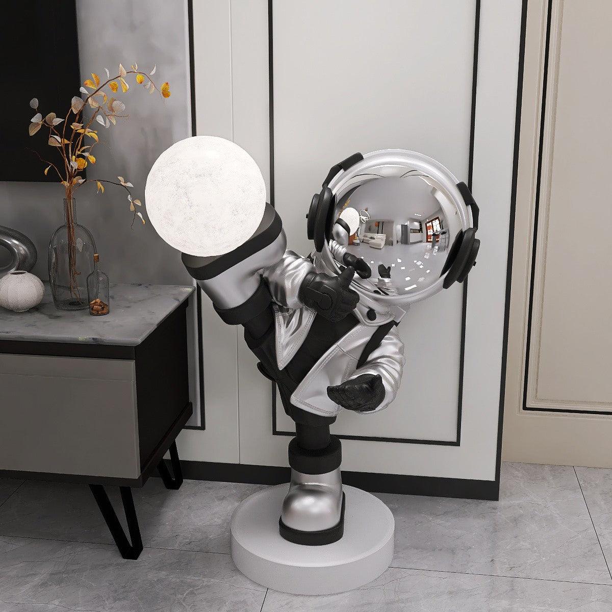 CosmicGlow | Playful Modern Astronaut Floor Lamp with Adjustable Lighting 5