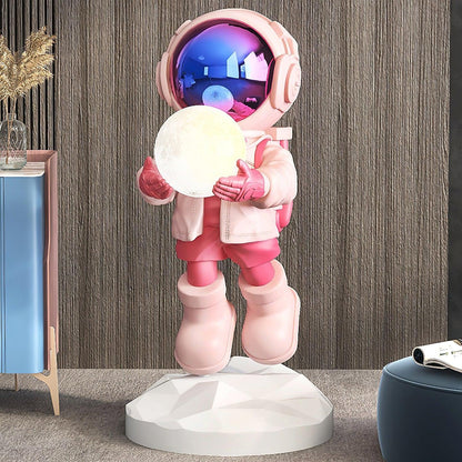 CosmicGlow | Playful Modern Astronaut Standing Floor Lamp with LED Light 8