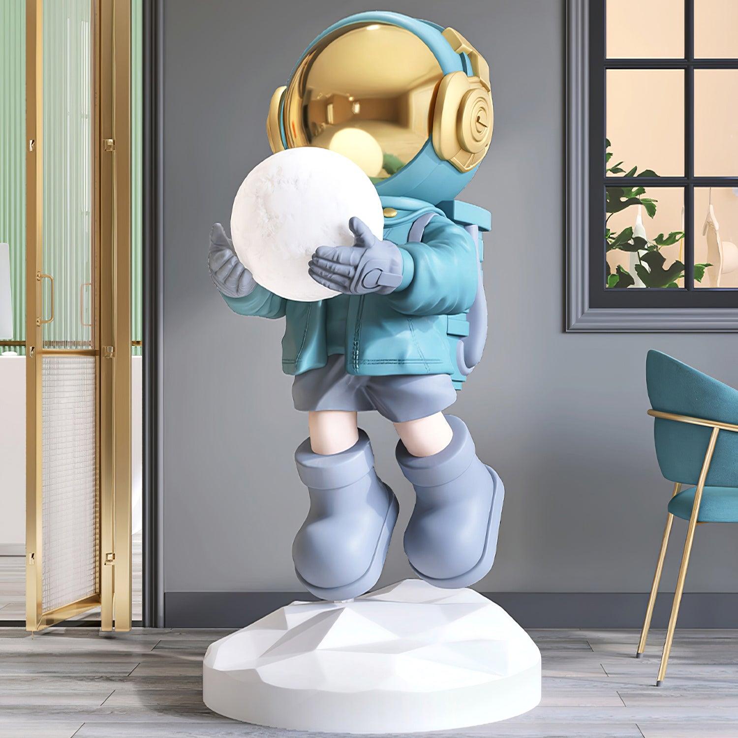 CosmicGlow | Playful Modern Astronaut Standing Floor Lamp with LED Light 9