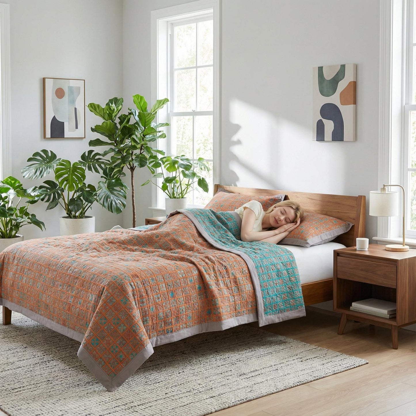 Soft Cozy 3-Layer Gauze Throw Blanket