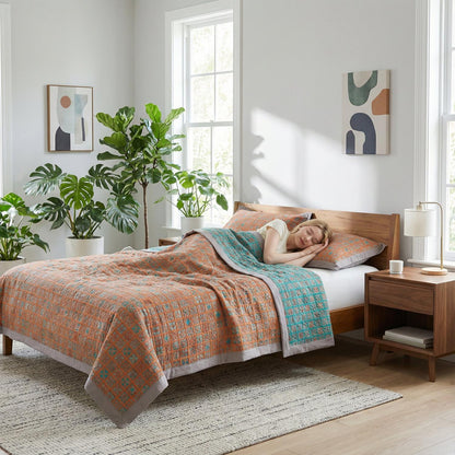 Soft Cozy 3-Layer Gauze Throw Blanket