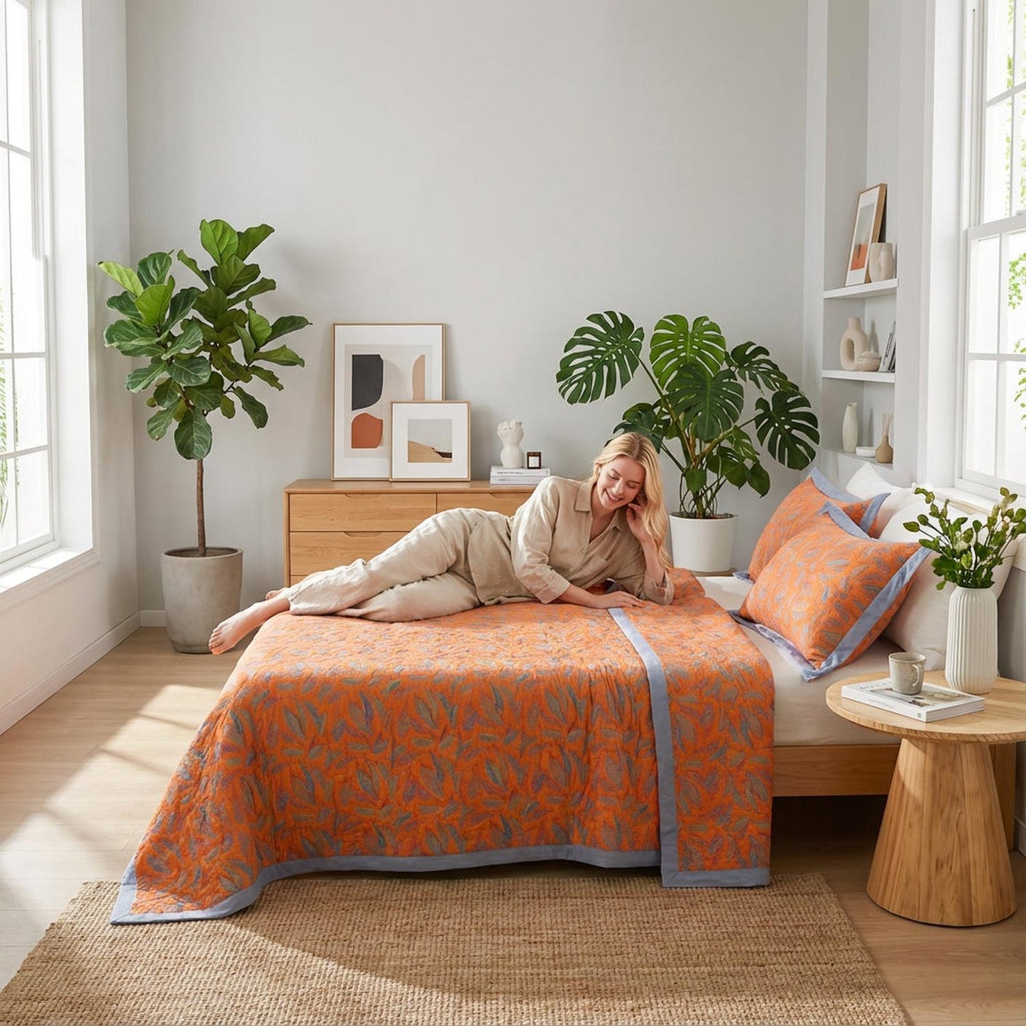 Soft Cozy 3-Layer Gauze Throw Blanket