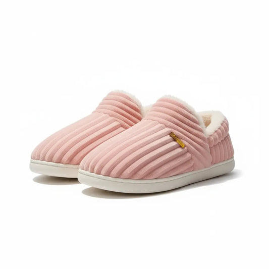 Plush Chic Women's Slippers with Warm Fleece Lining - Lusomart
