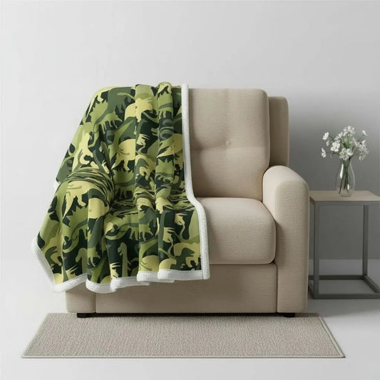 Fun Dinosaur Plush Throw Blanket - Lusomart