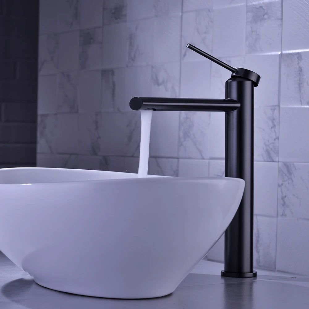 Modern Single Handle Brass Kitchen Faucet - Lusomart