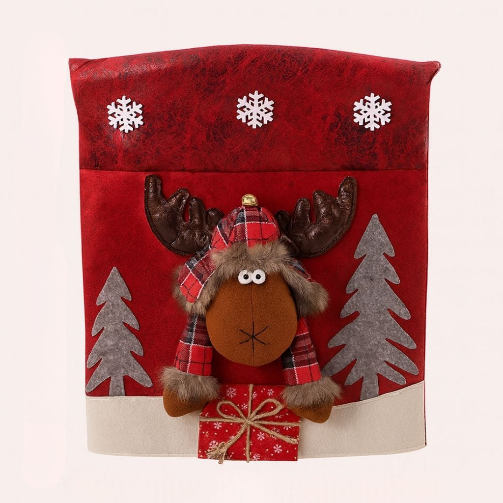 Fun Christmas Pattern Chair Slipcover - Lusomart