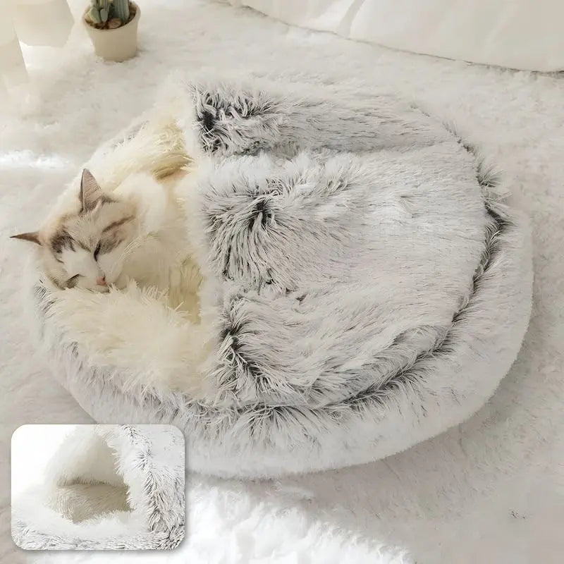 CozyCave™-  Soft Plush Pet Bed Inovessa