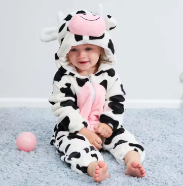 CozyCub™ - Cozy Flannel Baby Onesie - Cuddly Dress-Up Outfit 11