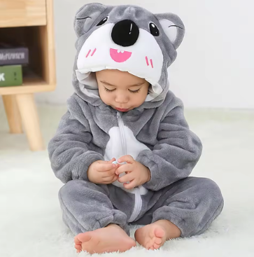 CozyCub™ - Cozy Flannel Baby Onesie - Cuddly Dress-Up Outfit 13