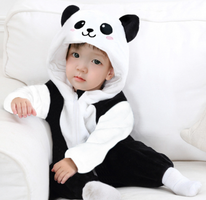 CozyCub™ - Cozy Flannel Baby Onesie - Cuddly Dress-Up Outfit 2