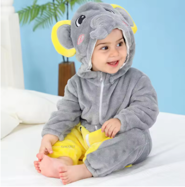 CozyCub™ - Cozy Flannel Baby Onesie - Cuddly Dress-Up Outfit 21