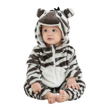 CozyCub™ - Cozy Flannel Baby Onesie - Cuddly Dress-Up Outfit 3