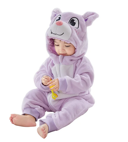 CozyCub™ - Cozy Flannel Baby Onesie - Cuddly Dress-Up Outfit 6