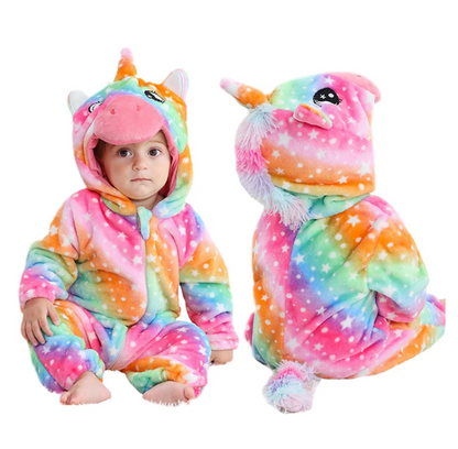 CozyCub™ - Cozy Flannel Baby Onesie - Cuddly Dress-Up Outfit 7