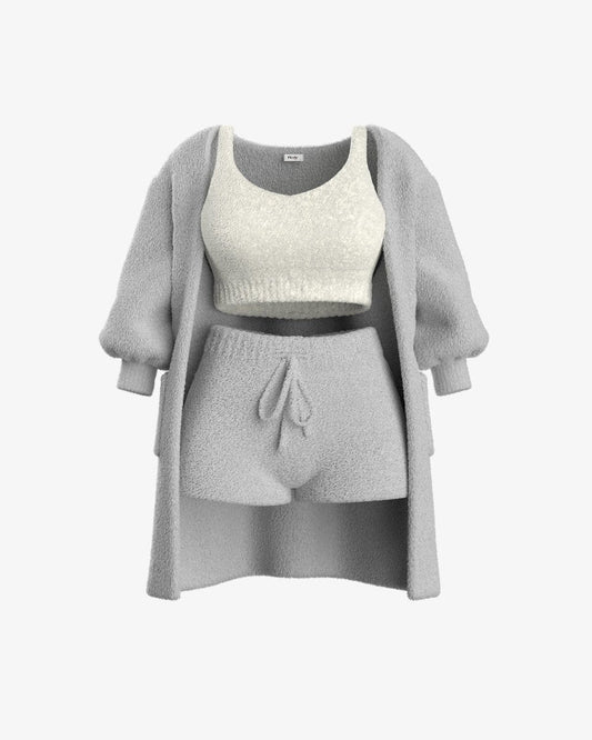 Soft Women's Pajama Set with Plush Fabric - Lusomart