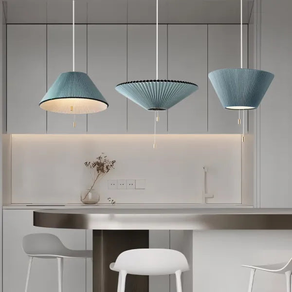 Modern Folding Shade LED Hanging Light