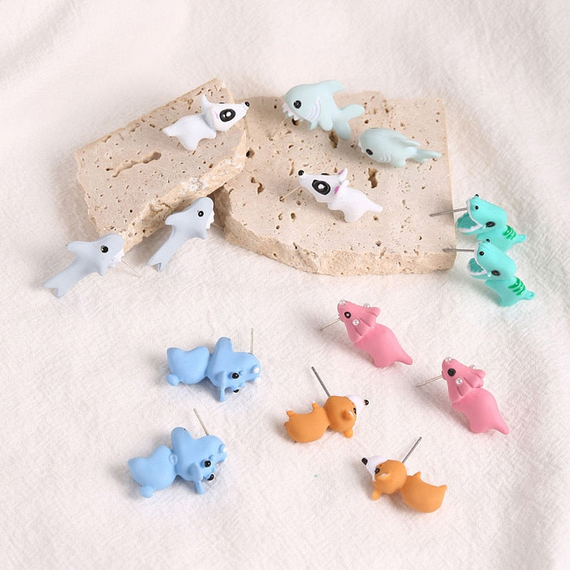 Creative Animal Bite Earrings with Playful Design – Unique Jewelry for Fun Fashion 4