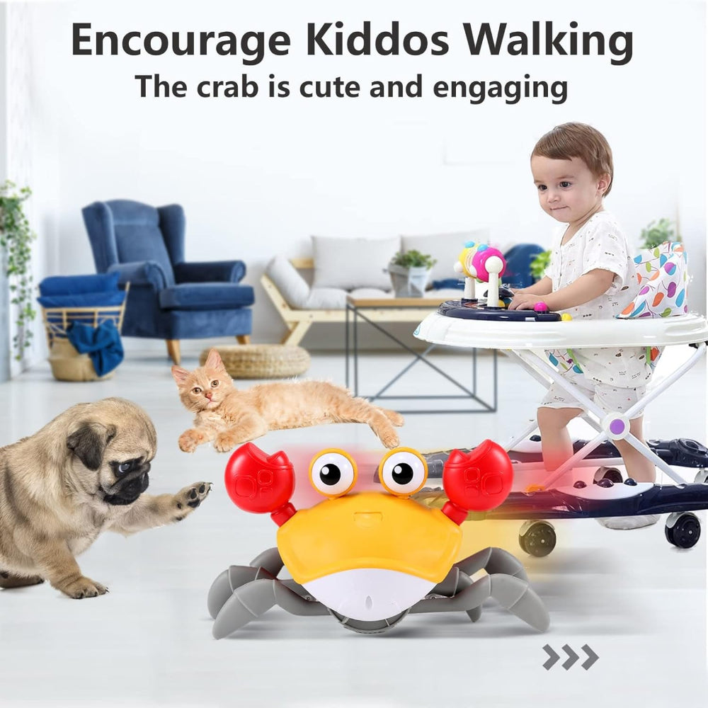 CrustaceanJoy | Engaging Interactive Crawling Crab Baby Toy with Music Lights 6