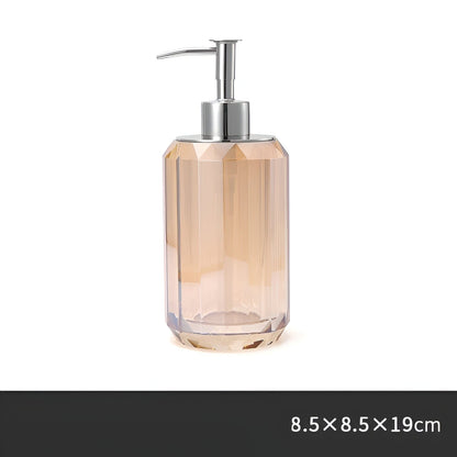 Luxury Clear Glass Bathroom Accessory Set