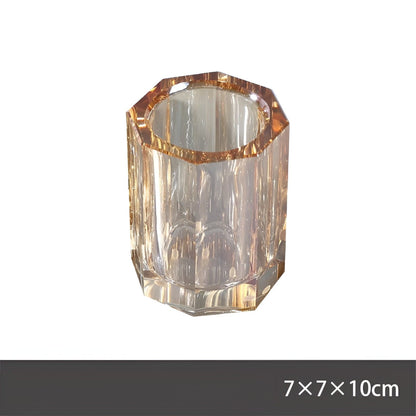 Luxury Clear Glass Bathroom Accessory Set