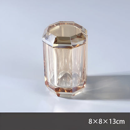 Luxury Clear Glass Bathroom Accessory Set