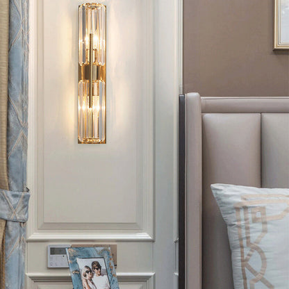 Sparkling Crystal Glass Wall Lamp - Lusomart