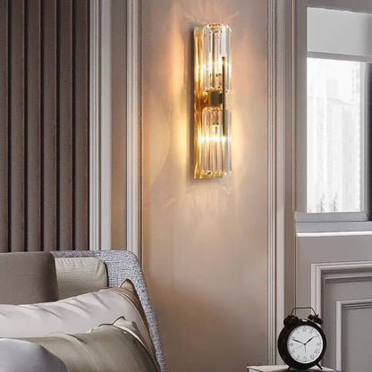 CrystalGleam – Refined Wall Sconce with Sparkling Crystal Accents 3