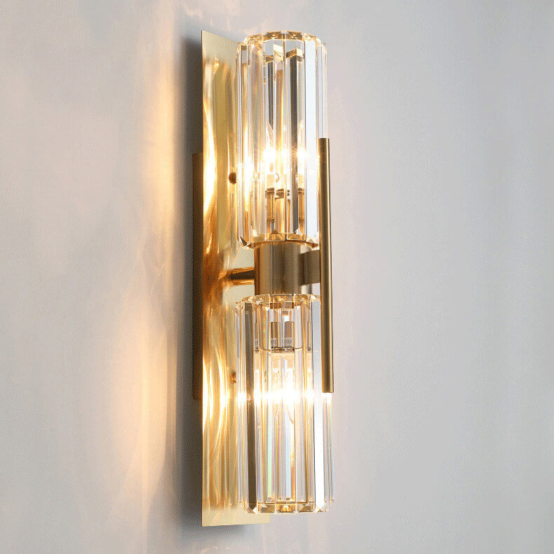 CrystalGleam – Refined Wall Sconce with Sparkling Crystal Accents 4