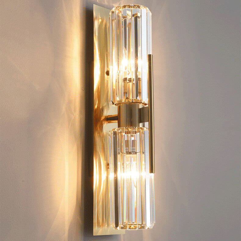 CrystalGleam – Refined Wall Sconce with Sparkling Crystal Accents 6