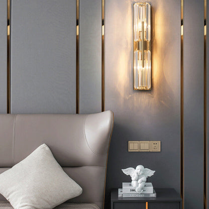 CrystalGleam – Refined Wall Sconce with Sparkling Crystal Accents 7