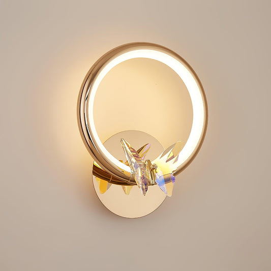 Beautiful Glass Butterfly Sconce Light Fixture - Lusomart