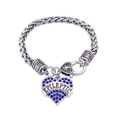 Sparkling Silver Medical Alert Bracelet for Ladies - Lusomart