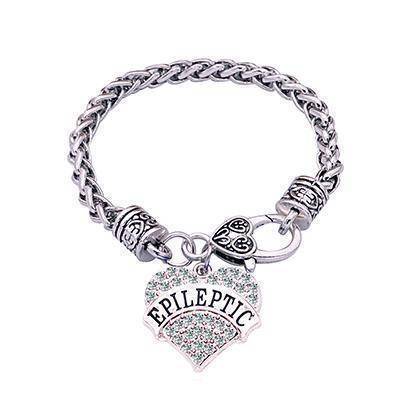 CrystalHeart | Elegant Stylish Medical Alert Bracelet for Women 1