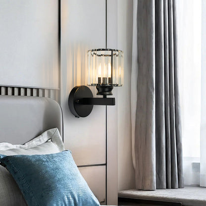 Crystal Round And Square Hallway Wall Lights 1