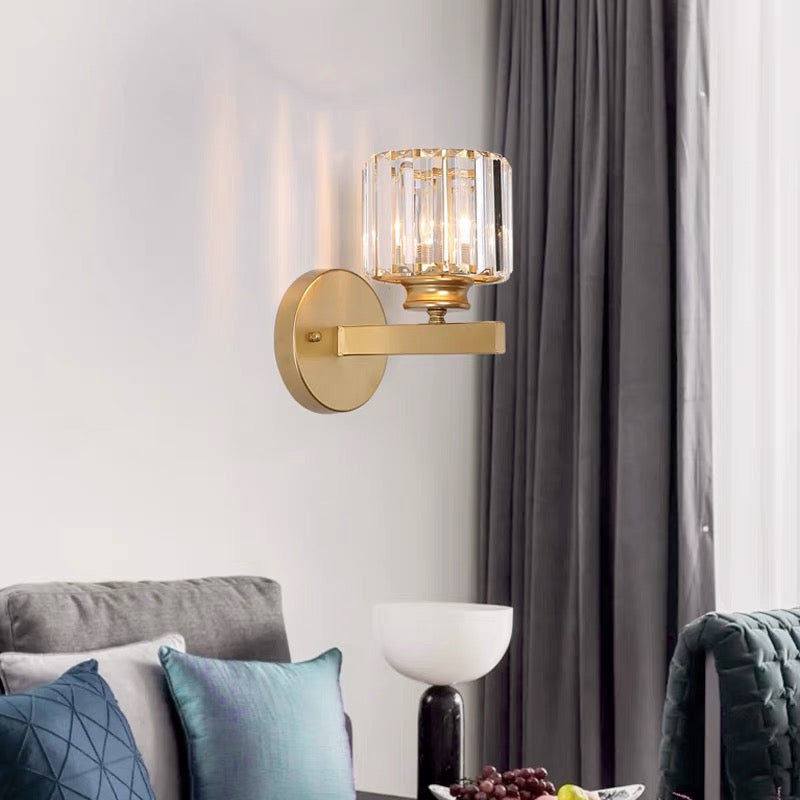 Crystal Round And Square Hallway Wall Lights 8