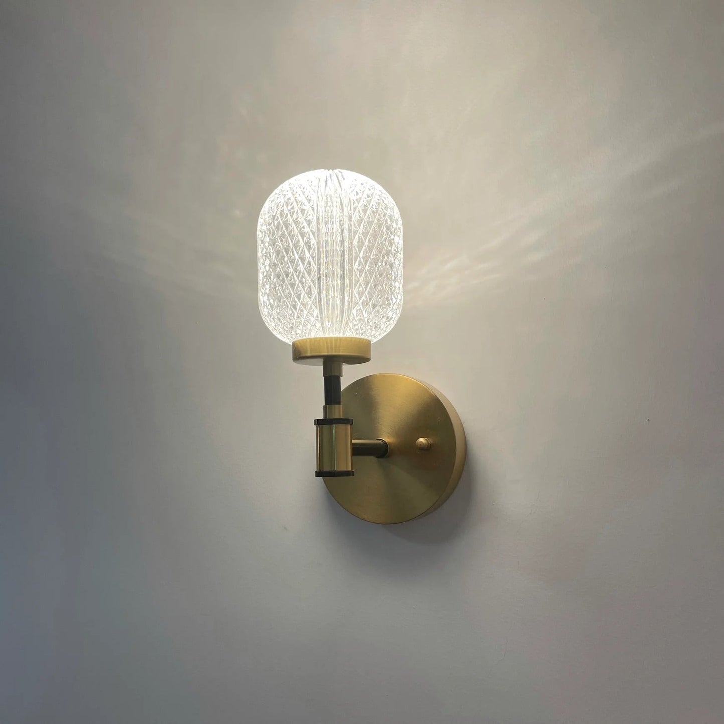Classic Sparkling Glass Wall Light