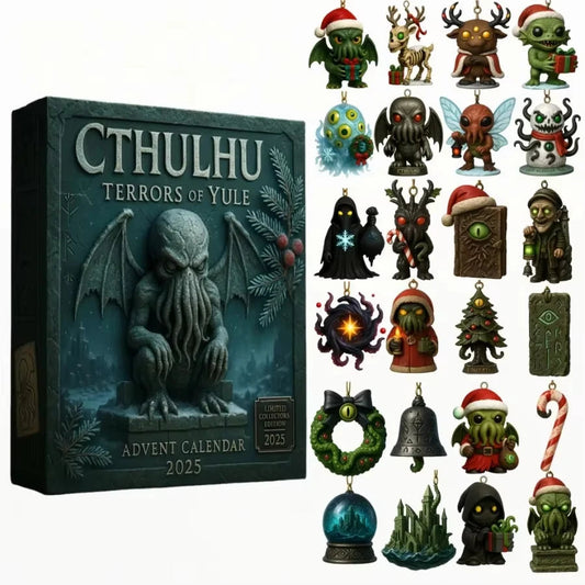 Spooky Halloween Countdown Calendar with 24 Horror Figures - Lusomart