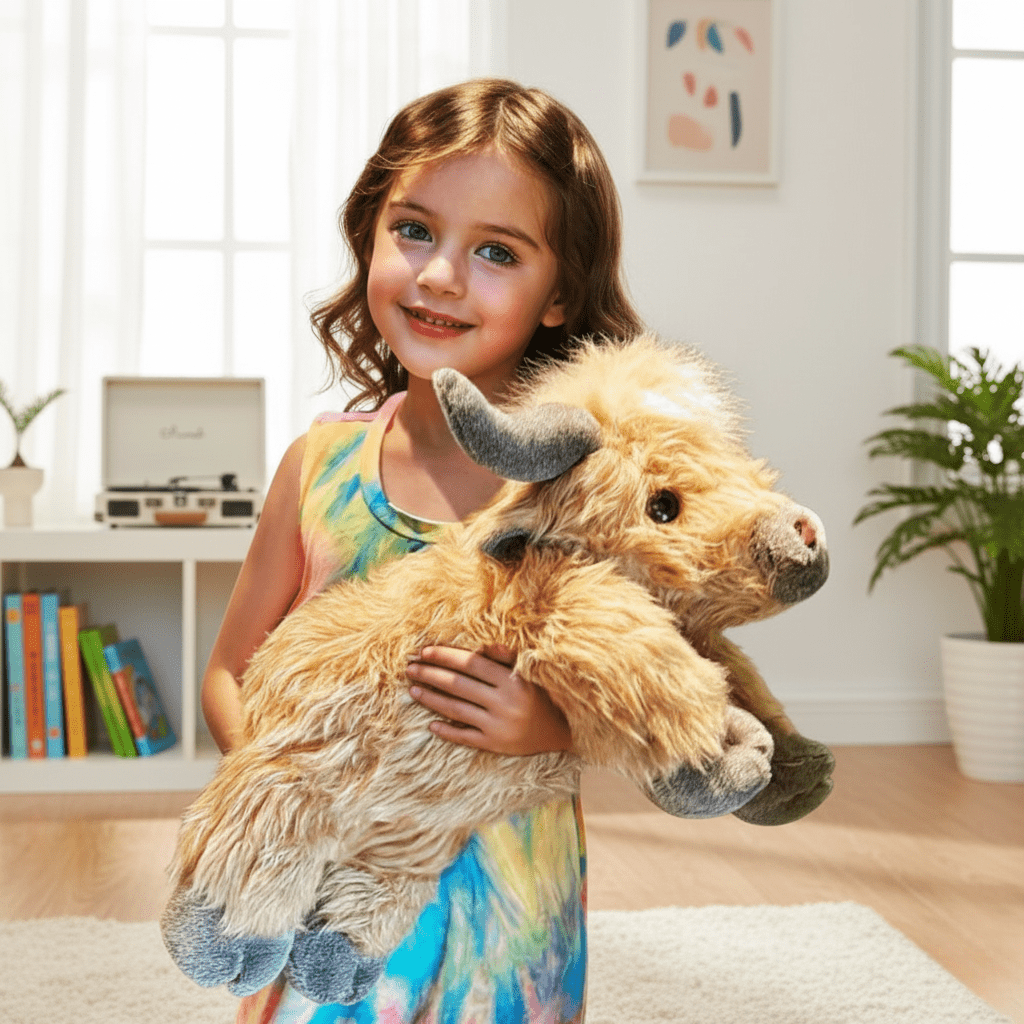 CuddleCow | Adorable Soft Highland Cattle Plush Toy for All Ages 1