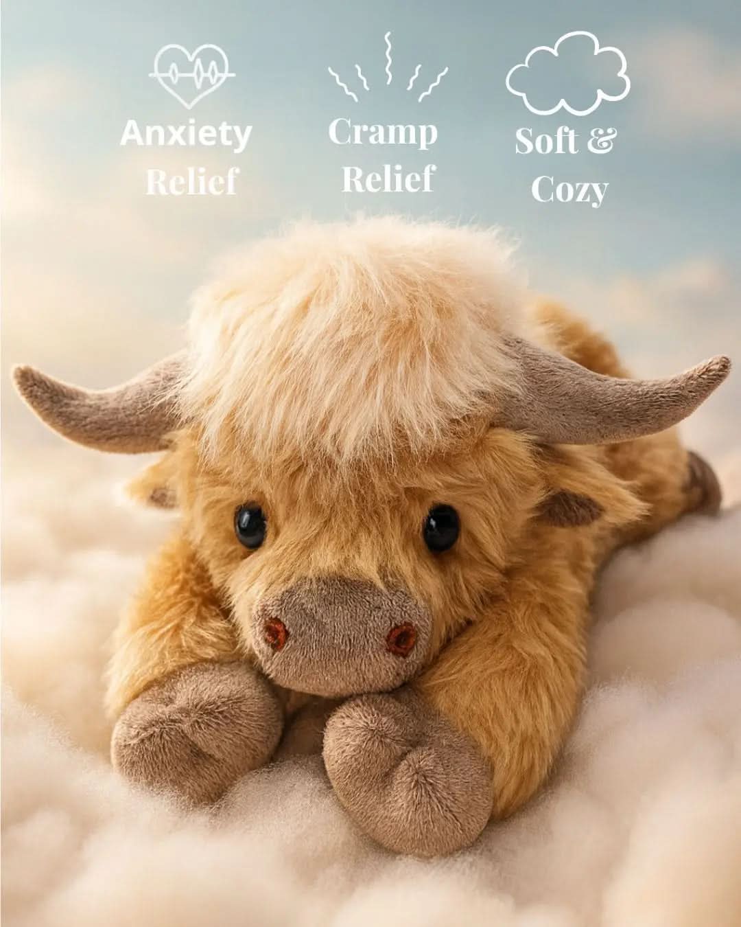 CuddleCow | Adorable Soft Highland Cattle Plush Toy for All Ages 2