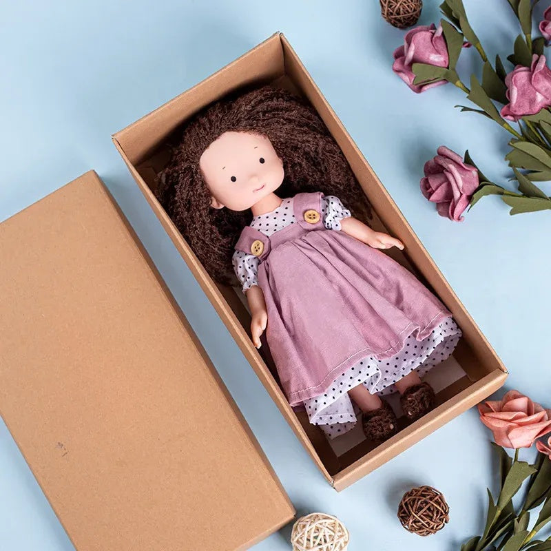 CuddlyCharm | Adorable Plush Dress-Up Doll with Accessories Gift Set 4