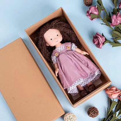CuddlyCharm | Adorable Plush Dress-Up Doll with Accessories Gift Set 4