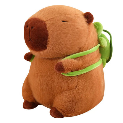Fun Kids Turtle Backpack with Cute Capybara Friend - Lusomart
