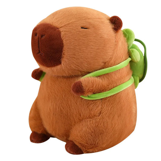 Fun Kids Turtle Backpack with Cute Capybara Friend - Lusomart
