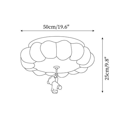CumulusGlow | Charming Playful Children's Room Ceiling Lamp 3