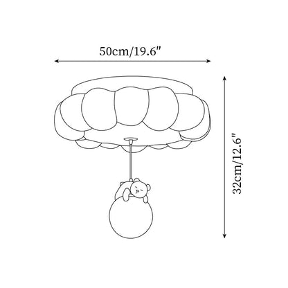 CumulusGlow | Charming Playful Children's Room Ceiling Lamp 4