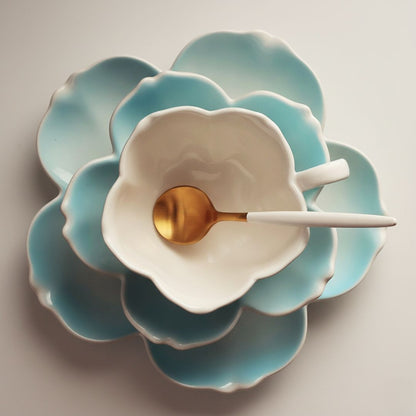 Delicate White Ceramic Tea Cup Set - Lusomart
