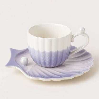 Elegant White Coffee Cup Set - Lusomart